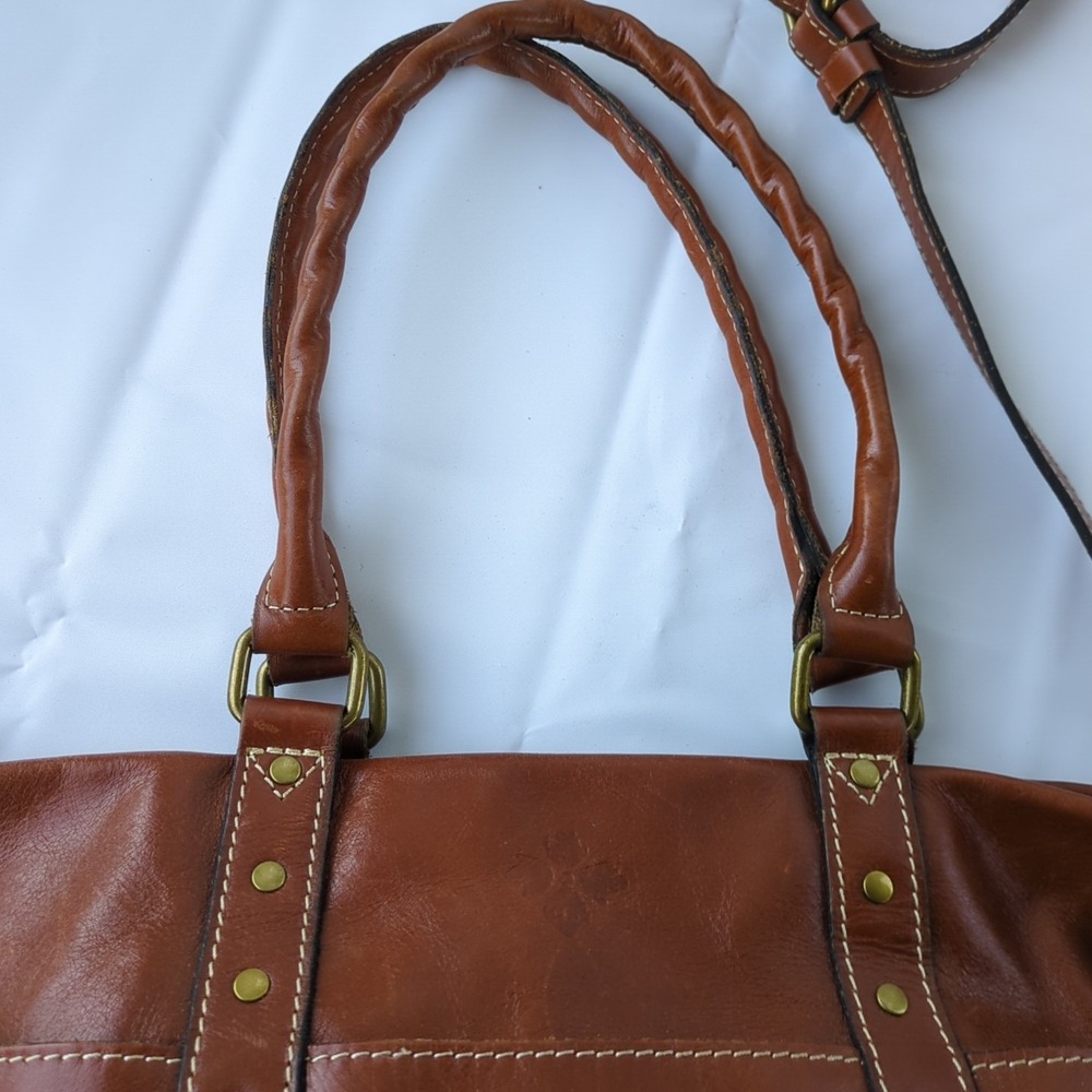 Large Carducci Brown Leather Tote Patricia Nash - Picture 3 of 15